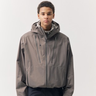 OCTOBEE LAB户外登山防风防水透气轻量化压胶连帽冲锋衣夹克外套