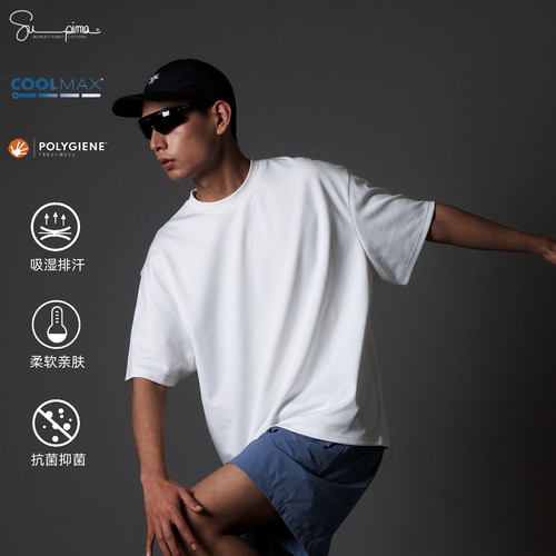 OCTOBEECOOLMAX匹马棉短袖T恤男