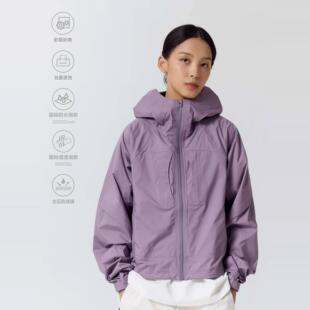 LAB觅风与室户外轻量化防雨防风透气3L压胶连帽冲锋衣女 OCTOBEE