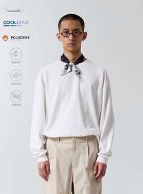 OCTOBEE LAB觅风与室匹马棉COOLMAX吸湿速干抗菌百搭打底长袖T恤