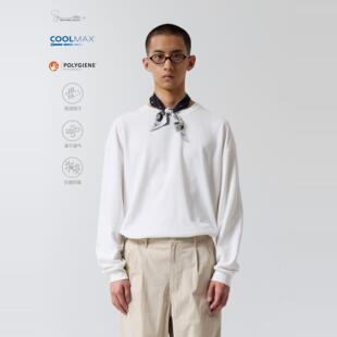 OCTOBEE T恤 LAB觅风与室匹马棉COOLMAX吸湿速干抗菌百搭打底长袖