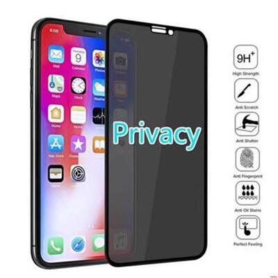 适用于Antispy Protector iPhone13 14 15 16 Pro Max Privacy Screen Glass苹果16/15plus防窥钢化膜12 11膜