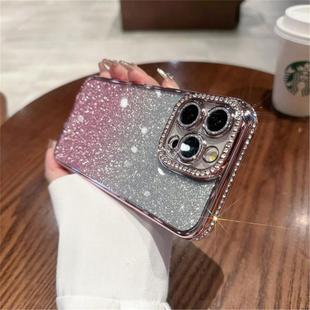 适用于iphone16promax soft diamond case iphone11 12 13 14 15 16 pro max bling cover手机壳闪粉带镜头膜