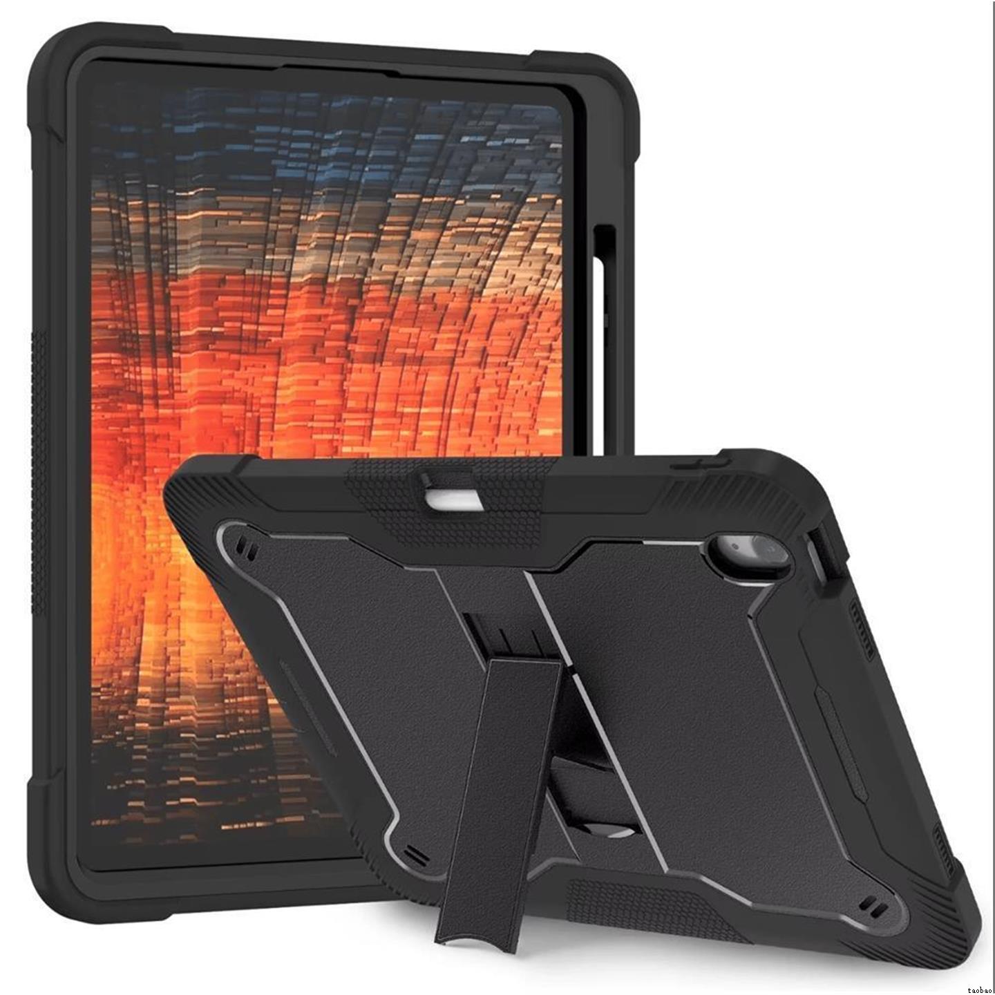 适用于苹果iPad硅胶PC双层保护壳iPad Air 13 11 Case iPad Pro 11 13 M4 Cover ipad air6 M2平板防摔套2024
