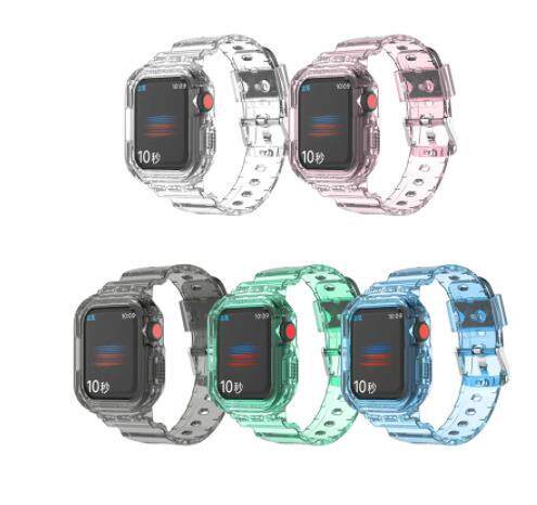 Band Strap case Clear Belt for Apple IWatch series 7 41/45mm