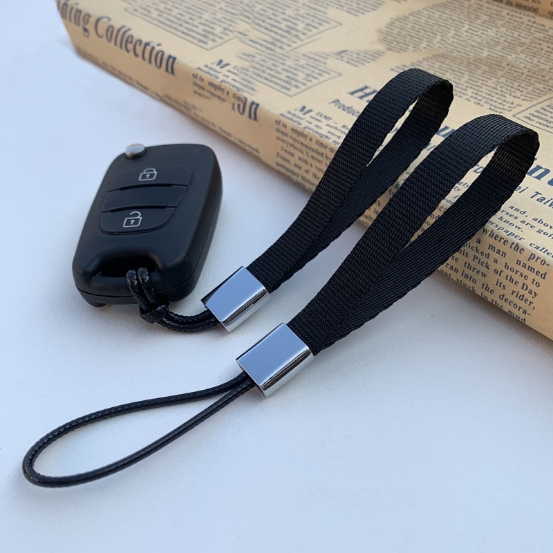 纯色织带便携汽车钥匙挂绳