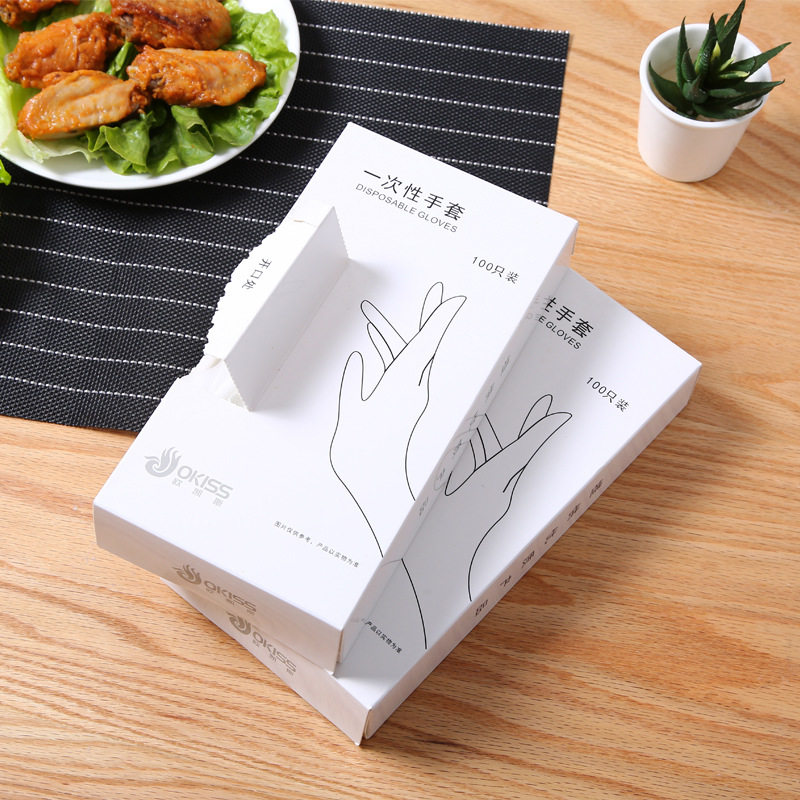 欧凯斯一次性手套 手套一次性食用塑料薄膜手套防水 pe手套