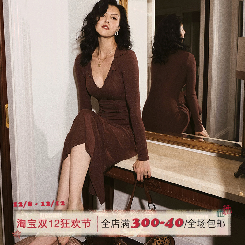 ITSNIKARV领针织连衣裙