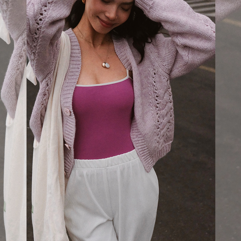 ITSNIKAR法式复古羊毛针织开衫