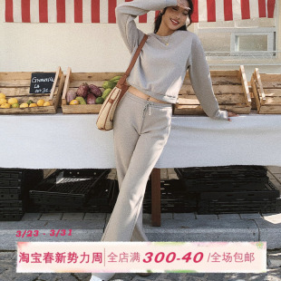 子 女早秋百搭复古宽松上衣运动风卫裤 ITSNIKAR 气质休闲卫衣套装