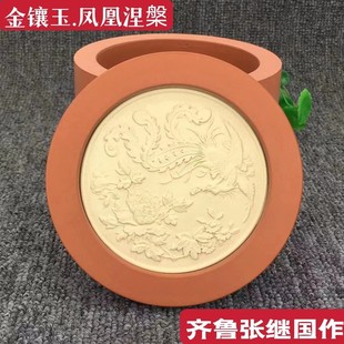 新款张继国子玉泥金镶玉蟋蟀盆蛐蛐罐古法制泥柴窑明火收藏珍品