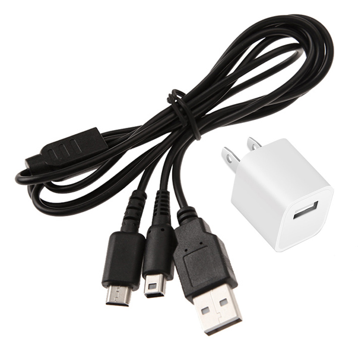 游戏机new2ds充电线器3ds数据线