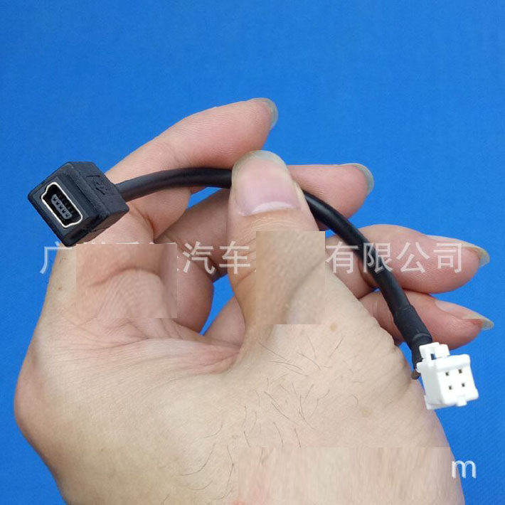 6路4针p转miniT型口usb母线插头