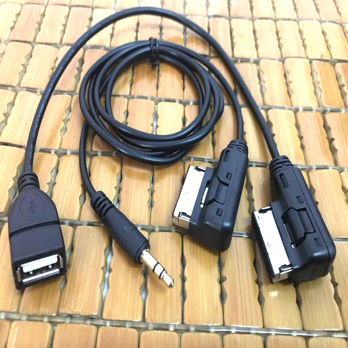 usb转接线奥迪aux ami大众音频线手机与汽车音响连接线和音乐数据