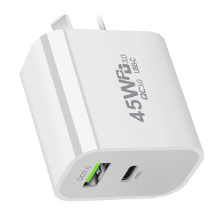 45w澳规usb充电器澳大利亚手机二扁三角八字脚充电头三孔叉新西兰澳洲标旅充type-c手机插头PD30W快充充插头