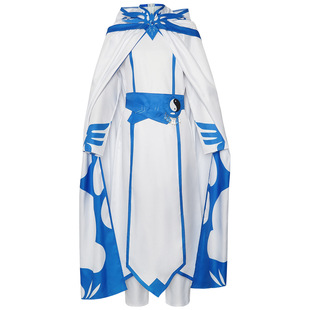 24万圣节三眼哮天录cos服杨戬蓝白战神套装cosplay动漫舞台表演服