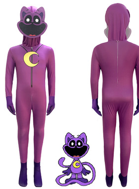 Poppy Playtimecos儿童表演服万圣节紧身衣连体衣波比的游戏时间