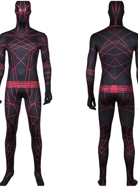 以西结·西姆斯 (Ezekiel Sims) 黑色连身衣角色扮演服装万圣节套