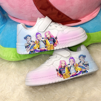 004魔猎人女童鞋小白鞋童板鞋