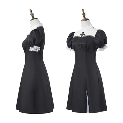 004收腰连衣裙cosplay修女