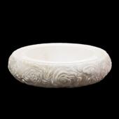 全壹肇庆端砚砚台正宗原石天然精品手工高档素雅白端祥云砚朱砂