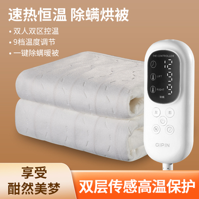 电热毯双人双控调温2024新款智能家用单人学生宿舍自动断电电褥子