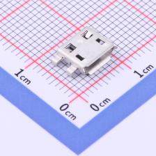 YTC-MC-3AB64 USB连接器 Micro 5P 沉板 0.8 卷边 TPS