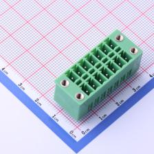 KF2EDGKVM-3.81-2*7P 插拔式接线端子 板端/插座-闭口 3.81mm 排