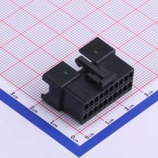 HX25023-2x10R 压线端子胶壳 2.5mm 2x10P 母胶壳 黑色