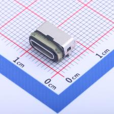 GT-USB-6008B USB连接器 Micro-B 母座 卧贴 防水