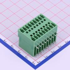 KF2EDGRH-3.5-2*9P 插拔式接线端子 板端/插座-闭口 3.5mm 排数:2