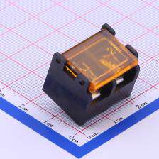 DBT50G-9.5-2P 栅栏式接线端子 9.5mm 每排P数:2 排数:1 直针 边