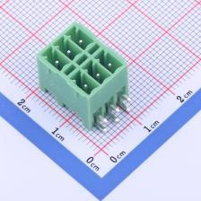 KF2EDGKRH-3.5-2*3P 插拔式接线端子 板端/插座-闭口 3.5mm 排数: