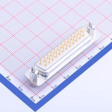 D-DMSC25PF-F001 D-Sub/DVI/HDMI连接器 DMSC-25S 母头 直插 车针