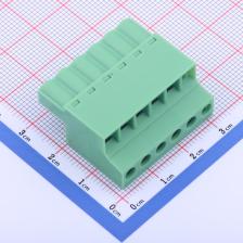 KF2EDGKC-5.08-6P 插拔式接线端子 插头 5.08mm 排数:1 每排P数:6