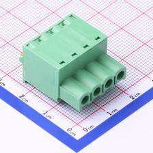 2EDGKDF-5.08-04P-14-00A(H) 插拔式接线端子 插头 5.08mm 排数:1