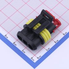K282087H-1 汽车连接器 汽车连接器 1.5系列线束防水母插头,锁扣