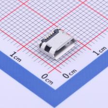 FUS407-FSBK6M USB连接器 Micro-B 母座 卧贴