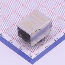 HY911130A 以太网连接器(RJ45 RJ11) RJ45 带LED 1*1