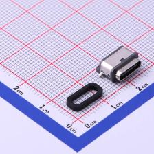 918-418K2023S40012 USB连接器 Type-C 母座 卧贴 防水双包壳8.2