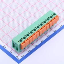 JL142V-50811GA1 弹簧式接线端子 5.08mm 每排P数:11 排数:1 绿色