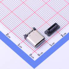 U263-243N-4BQC17-2 USB连接器 Type-C 母座 立贴 高导铜