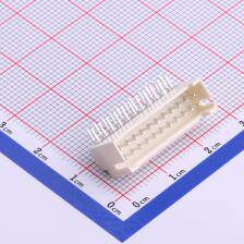 HX20028-22WAD 线对板/线对线连接器 2mm 2x11P 弯插 带扣 定位卧