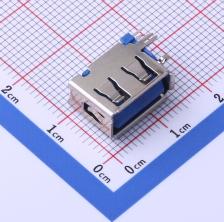 FUS242-FDBU1K USB连接器 Type-A 母座 侧插