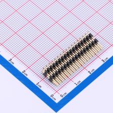 X4622WVS-2x17I-C40D64 排针 2mm 2x17P 立贴 方针