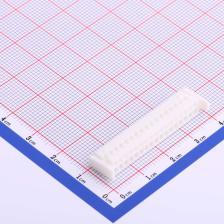 HX20017-34Y WH 压线端子胶壳 2mm 2x17P 带扣 白色