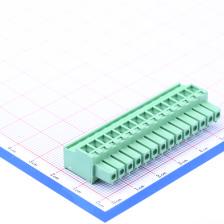 WJ15EDGKB 插头 每排P数 接线端子 排数 插拔式 14P 3.81 3.81mm
