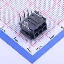 X3025WR-2x03C-LPSN 线对板/线对线连接器 3mm 2x3P 弯插