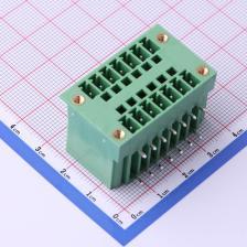 DB2ERHM-3.81-2*7P-GN 插拔式接线端子 螺丝固定