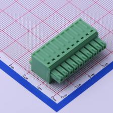 KF2EDGKD-3.5-10P 插拔式接线端子 插头 3.5mm 排数:1 每排P数:10